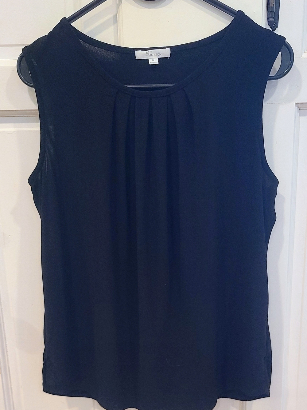 The 89th & Madison Women's Blouse Top in Black Medium